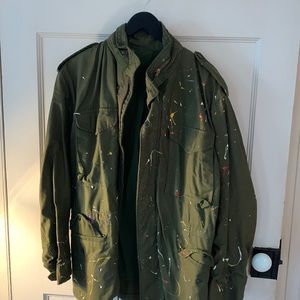 Green coat Anthropologie
